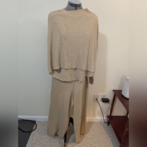 PNasty Gal Tan Wide Leg Lounge set